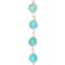 Aqua Wire-Wrapped Glass Beads, 10mm by Bead Landing&#x2122;
